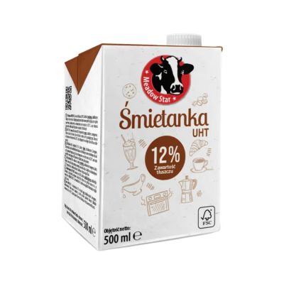 Cream UHT 12% MU, 500 ml